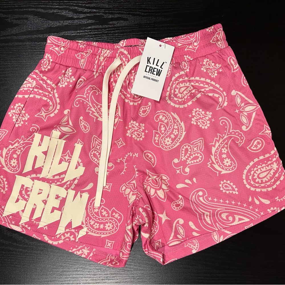 Kill Crew Pink Paisley Shorts